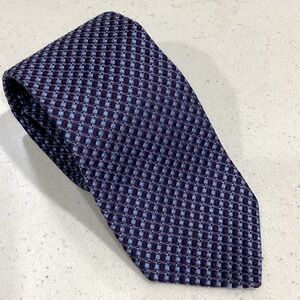 👔Brooks Brothers Navy and Light Blue Geometric Tie